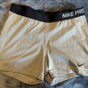 Nike Pro Women's Gray Shorts, Dri-Fit